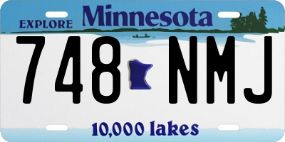 MN license plate 748NMJ