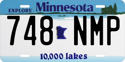 MN license plate 748NMP