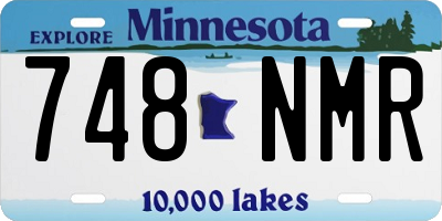 MN license plate 748NMR