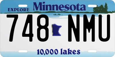 MN license plate 748NMU