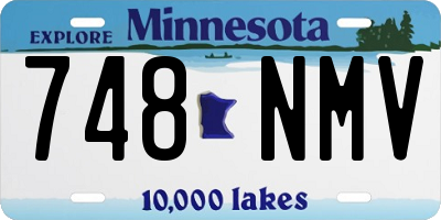 MN license plate 748NMV