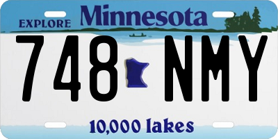 MN license plate 748NMY