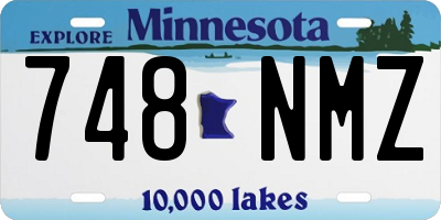 MN license plate 748NMZ
