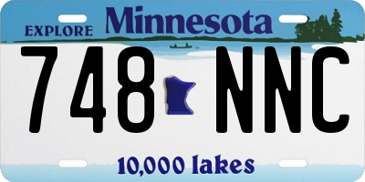 MN license plate 748NNC