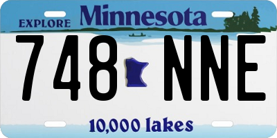 MN license plate 748NNE