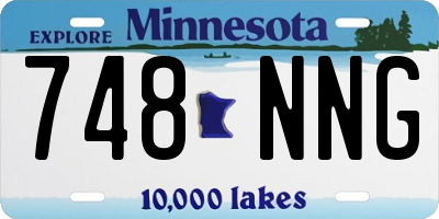MN license plate 748NNG