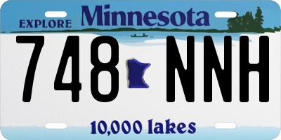 MN license plate 748NNH