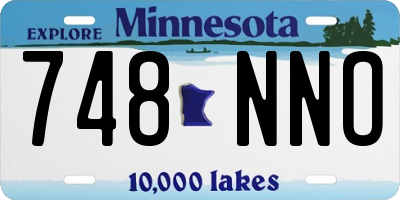 MN license plate 748NNO