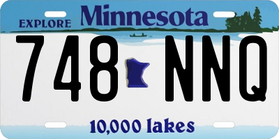 MN license plate 748NNQ