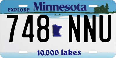 MN license plate 748NNU