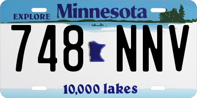 MN license plate 748NNV