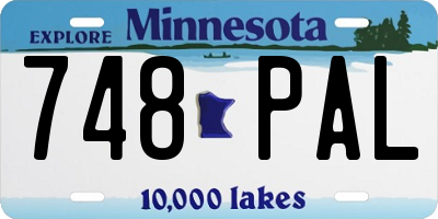 MN license plate 748PAL