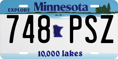 MN license plate 748PSZ