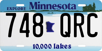 MN license plate 748QRC