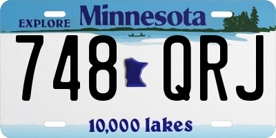 MN license plate 748QRJ