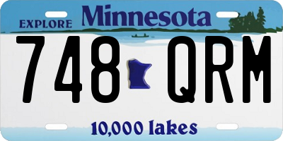 MN license plate 748QRM