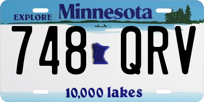 MN license plate 748QRV