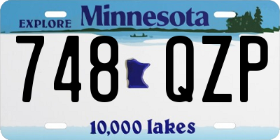 MN license plate 748QZP