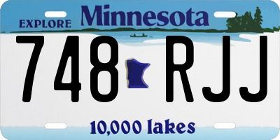 MN license plate 748RJJ