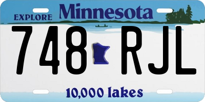 MN license plate 748RJL