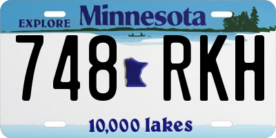 MN license plate 748RKH