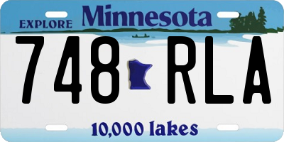 MN license plate 748RLA