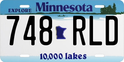 MN license plate 748RLD