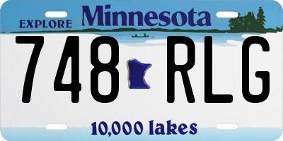 MN license plate 748RLG