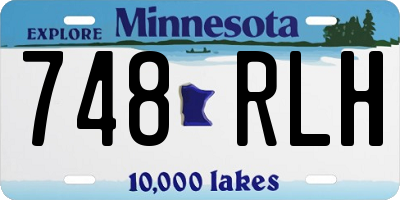 MN license plate 748RLH