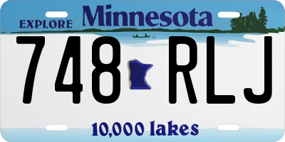 MN license plate 748RLJ