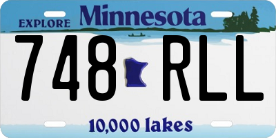 MN license plate 748RLL