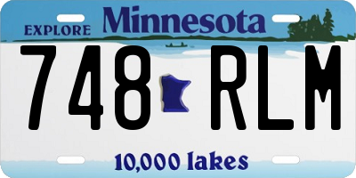 MN license plate 748RLM