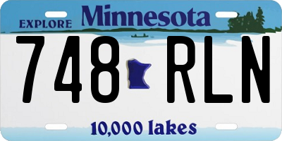 MN license plate 748RLN