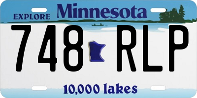 MN license plate 748RLP