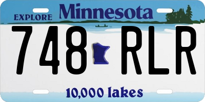 MN license plate 748RLR