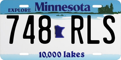 MN license plate 748RLS