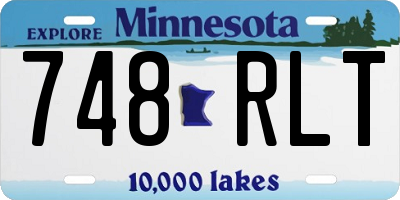 MN license plate 748RLT