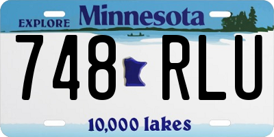 MN license plate 748RLU
