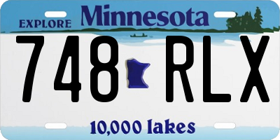 MN license plate 748RLX