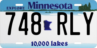 MN license plate 748RLY