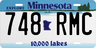 MN license plate 748RMC