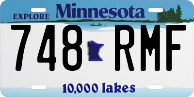 MN license plate 748RMF