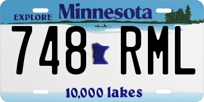 MN license plate 748RML