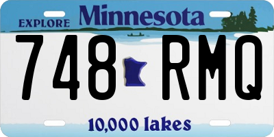 MN license plate 748RMQ
