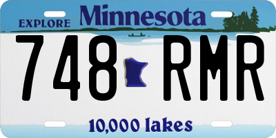 MN license plate 748RMR