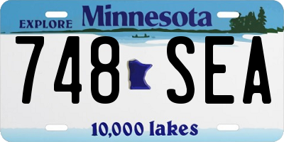 MN license plate 748SEA