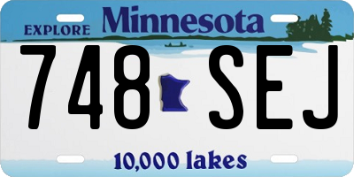 MN license plate 748SEJ
