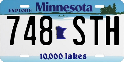 MN license plate 748STH
