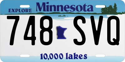 MN license plate 748SVQ