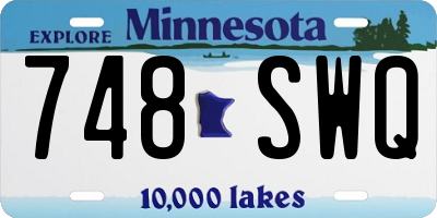 MN license plate 748SWQ